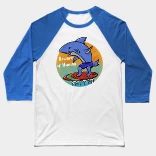 Surfing shark Baseball T-Shirt